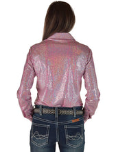Charger l'image dans la galerie, Cowgirl Tuff | Chemise Pullover | Iridescent Chrome Print Lightweight