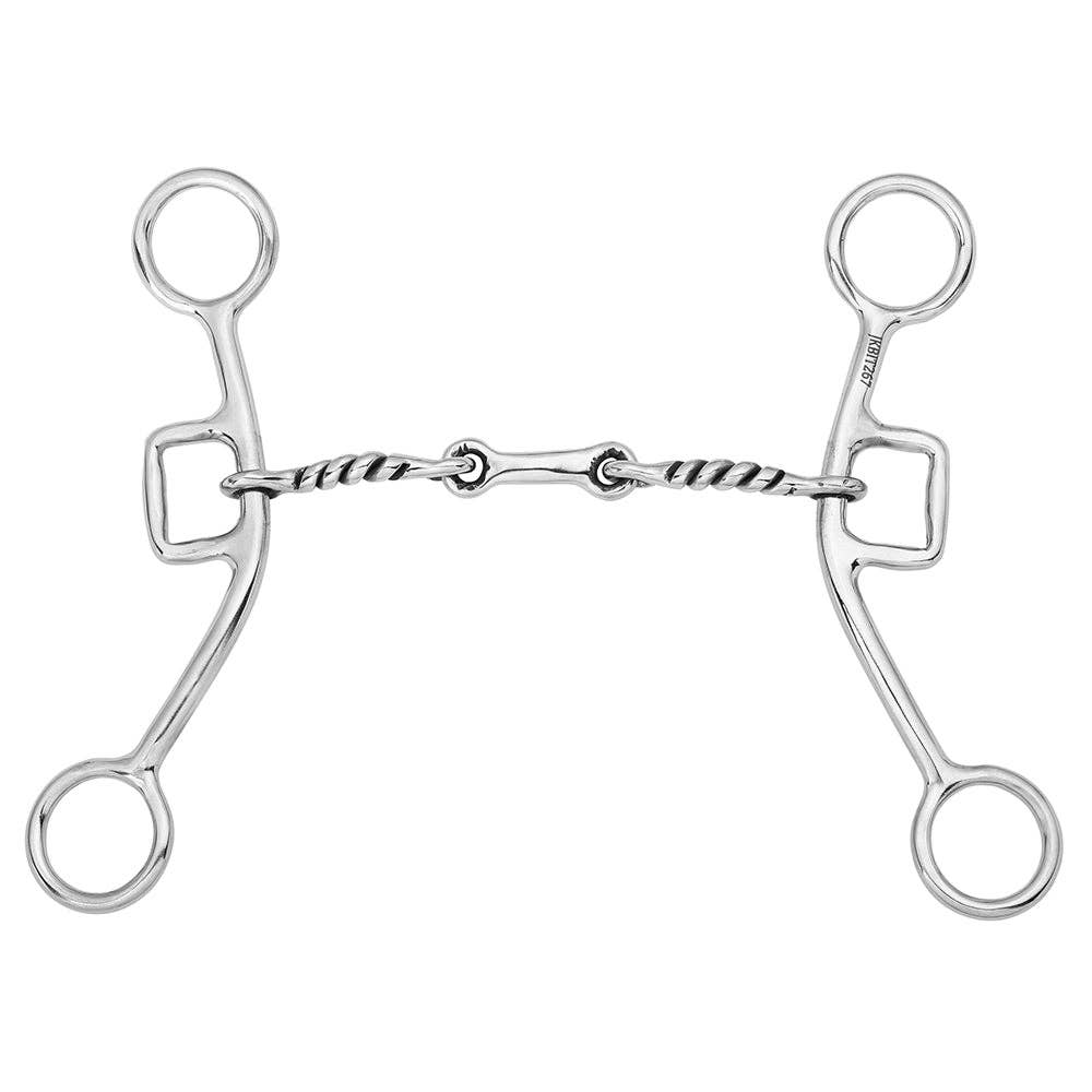 Mors | Bar H Gag Bit Twisted Wire Dogbone
