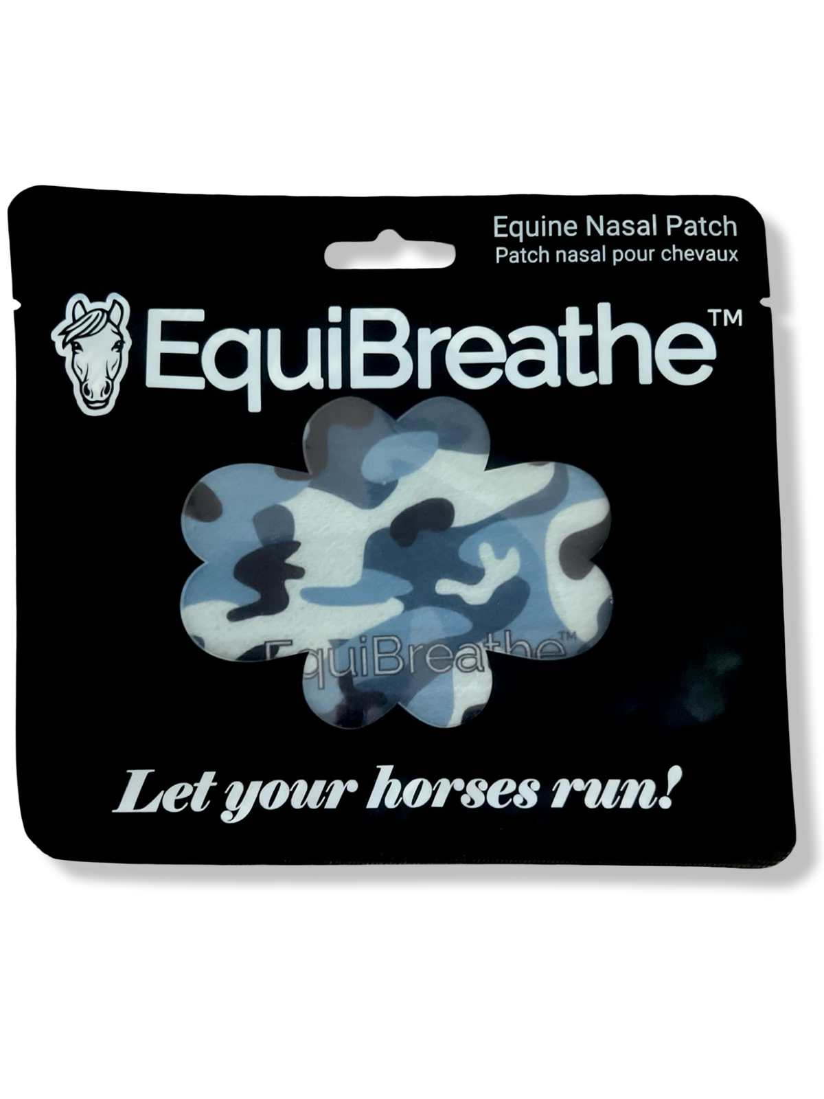 EquiBreathe™ Equine Nasal Patch - Black Camo