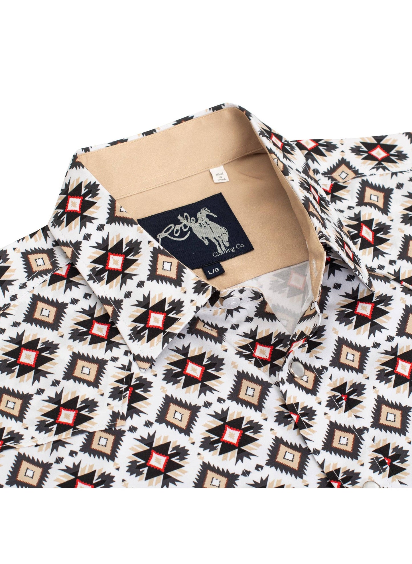 Rodeo Clothing | Shirt | Pearl Snap Modal Aztec Print