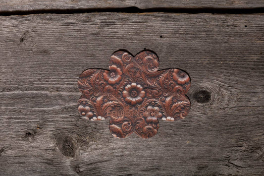 EquiBreathe™ Equine Nasal Patch - Tooled Leather