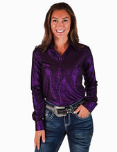 Charger l'image dans la galerie, Cowgirl Tuff | Chemise Pullover | Grape Shimmer