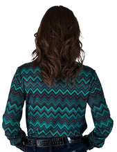 Charger l'image dans la galerie, Cowgirl Tuff | Chemise Pullover | Chevron Print Stretch Jersey