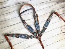 Charger l'image dans la galerie, Ensemble | Aztec Bleu Clair et Bourgogne