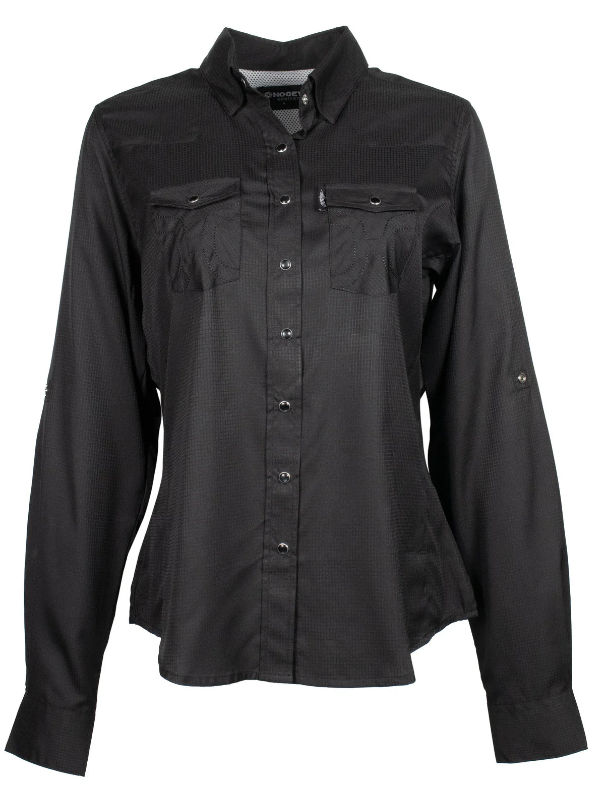 Hooey | Long Sleeve Pearl Snap Shirt | Sol Black