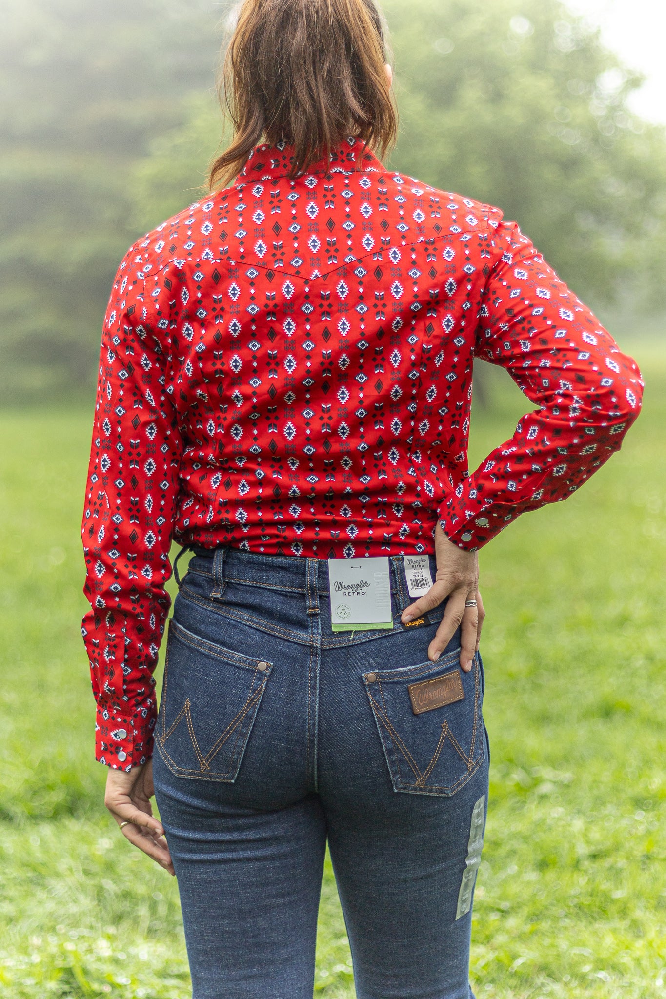 Rodeo Clothing | Chemise | Rouge Aztec (M, L, XL)