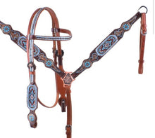 Charger l'image dans la galerie, Ensemble | Aztec Bleu Clair et Bourgogne