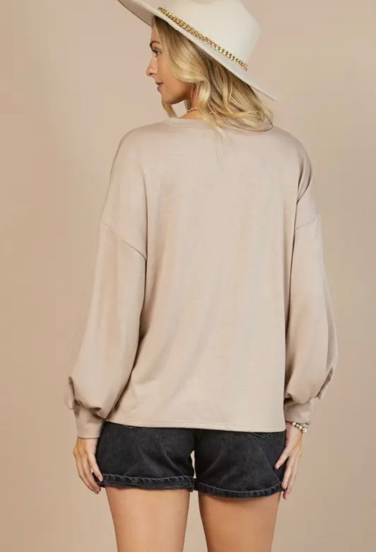 Avery | Sleeve French Terry Sweatshirt | Western Cowboy