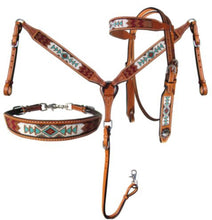 Charger l'image dans la galerie, Ensemble | Aztec Tan et Turquoise