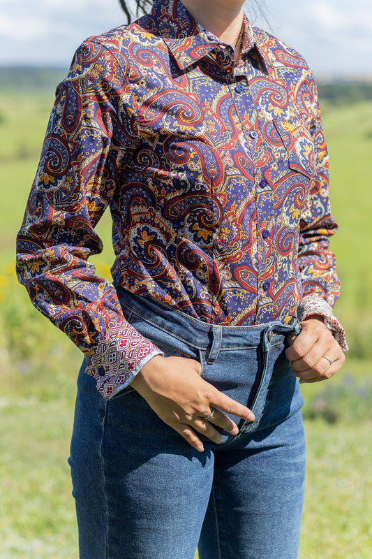 Cinch | Shirt | Yellow Paisley