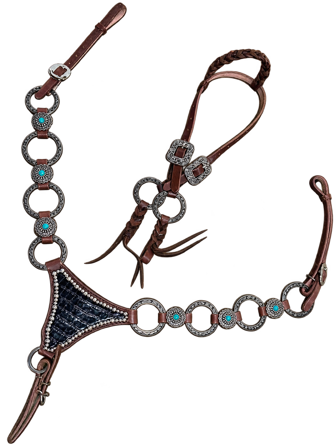Ensemble | Concho Teal Rings