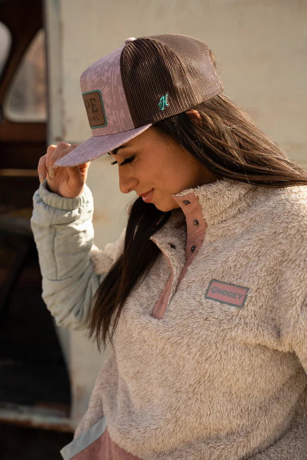 Hooey | Pull-Over Polaire | Tan & Rose | XX-Large
