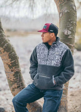 Load the image into the gallery, Hooey | Sherpa Pullover | Charcoal/Aztec