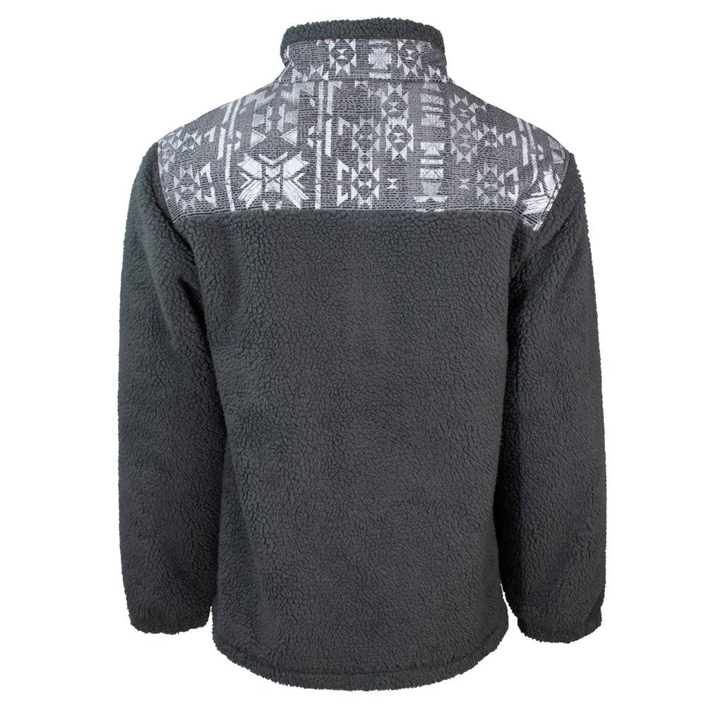 Hooey | Pull-Over Sherpa | Aztec Charcoal (L & XXL)
