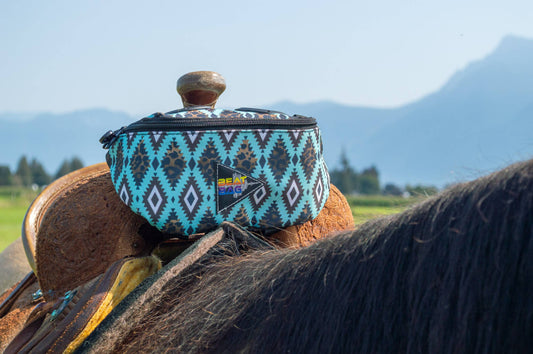 Beat Bag | Turquoise Aztec Leopard