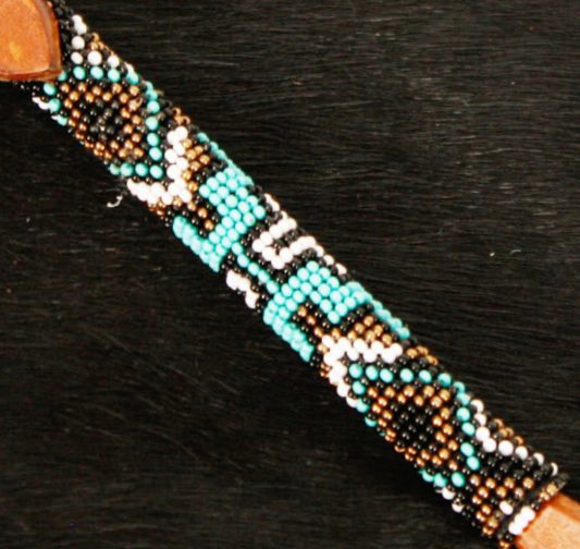 Bride à Frontal | Croix Navajo Or & Turquoise