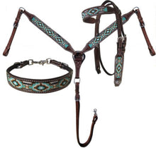 Charger l'image dans la galerie, Ensemble | Navajo Turquoise & Or
