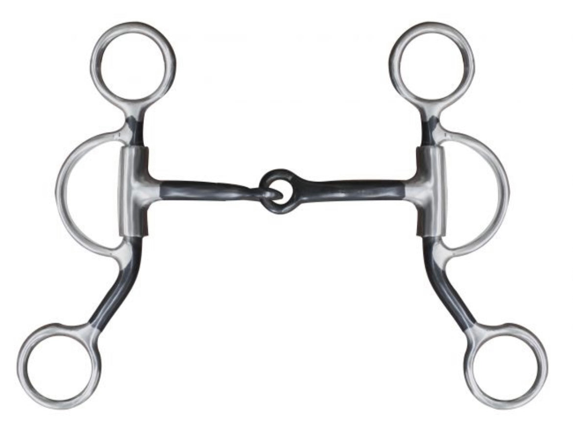 Mors De Bride Demi Joue Vintage - Modèle Snaffle, Occasion, Sans Marque