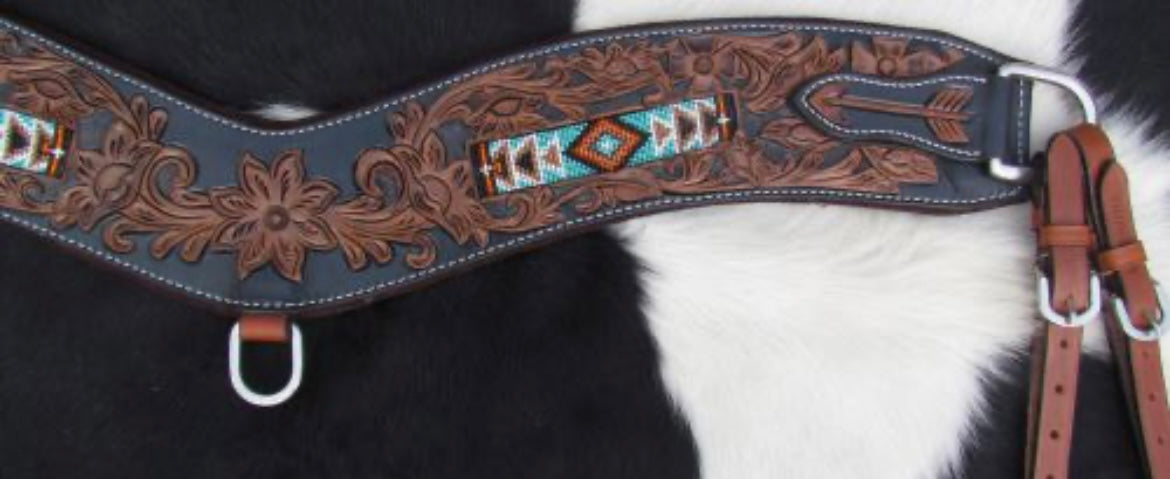 Tripping Collar | Tooled Navajo Turquoise