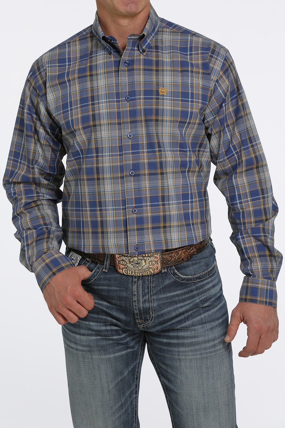 Cinch | Shirt | Royal Blue & Gold