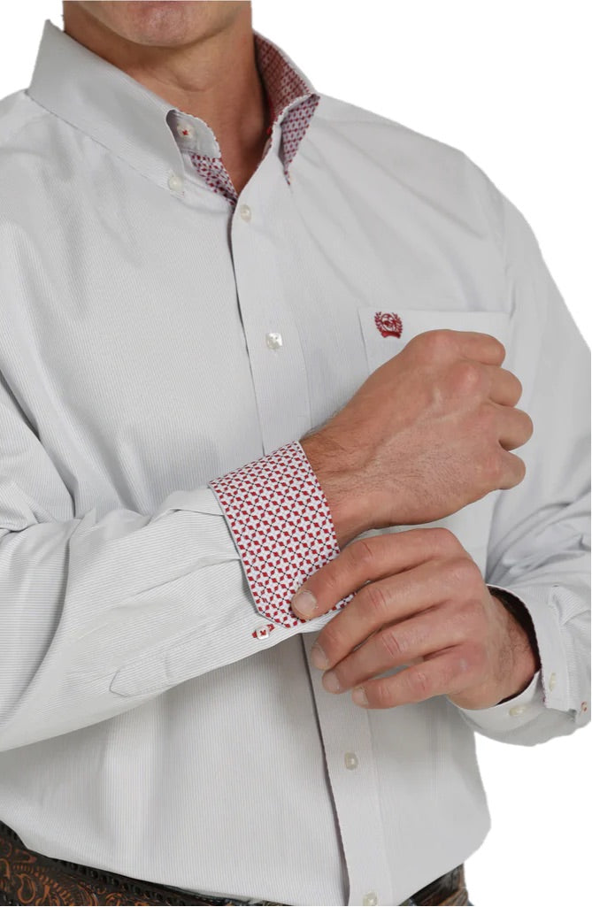 Cinch | Shirt | Light Blue Pinstripe