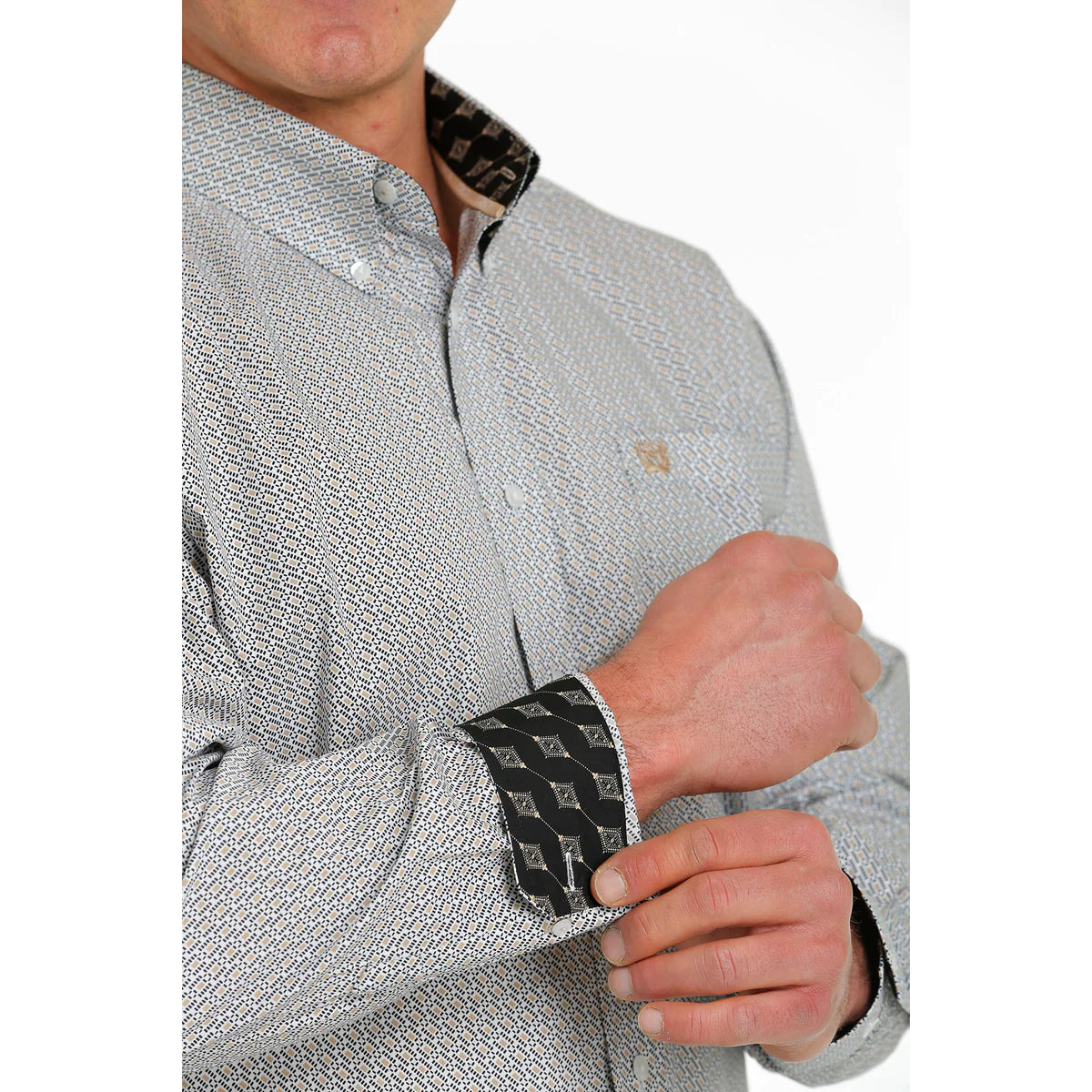 Cinch | Shirt | Grey Geometric