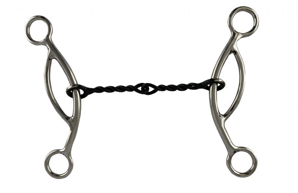Premium Twisted Roller American Gag Bit for Horses main image 1