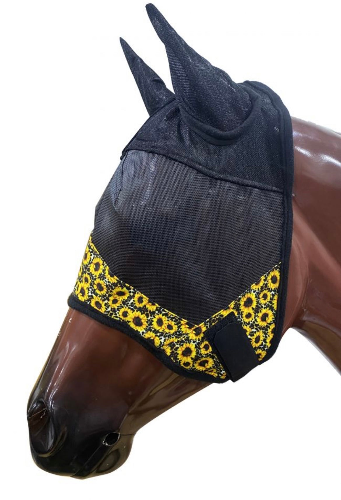 Fly Mask | Leopard Sunflowers