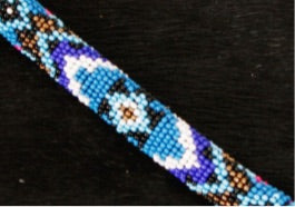 Headstall | One Ear | Blue Beads