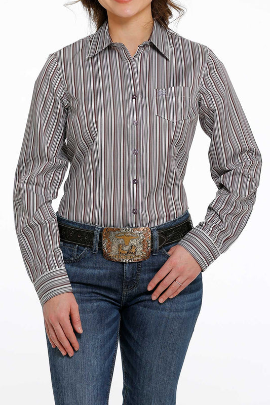 Cinch | Shirt | Purple & Black Line