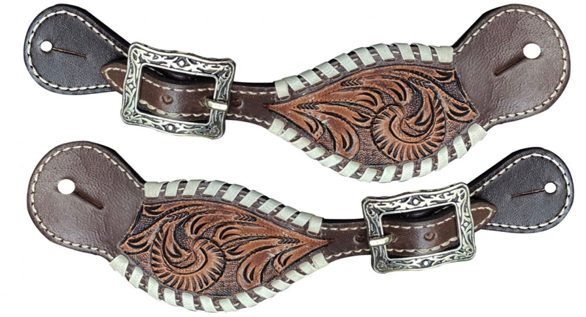 Spur Straps | Tooled Buckstitch