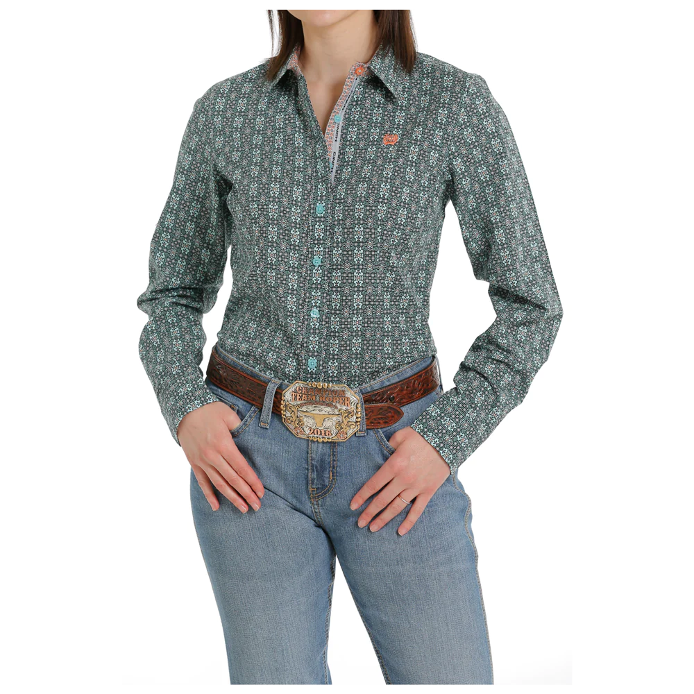 Cinch | Chemise | Turquoise et Corail (S, L, XL)