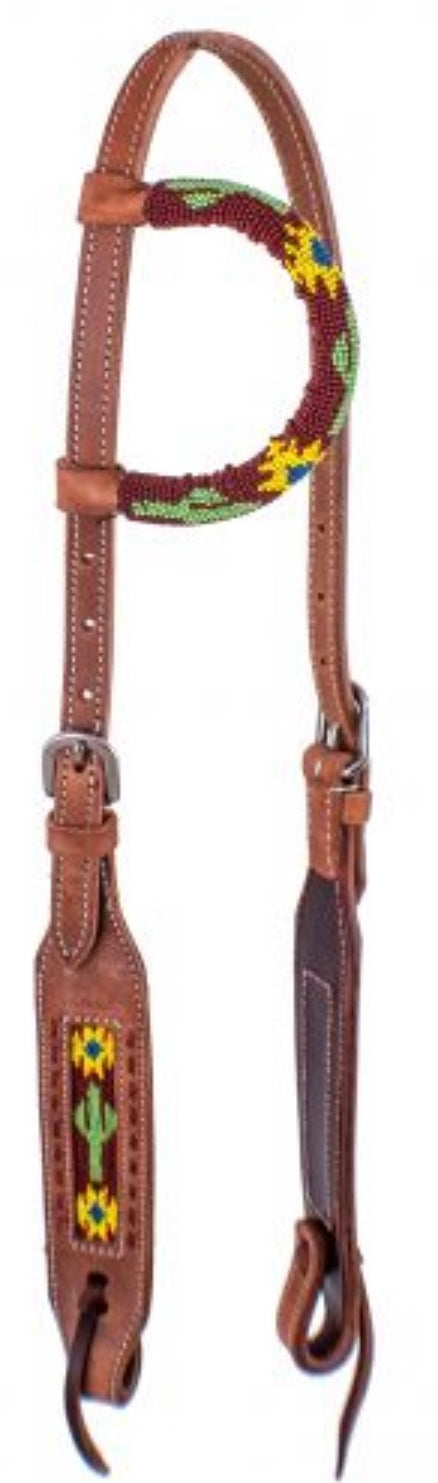 Headstall | One Ear | Cactus Sunflowers