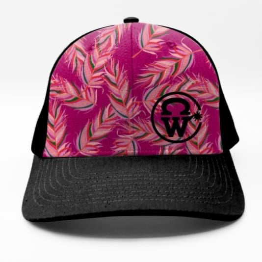 Crowellz | Casquette Ponytail | Plumes Roses