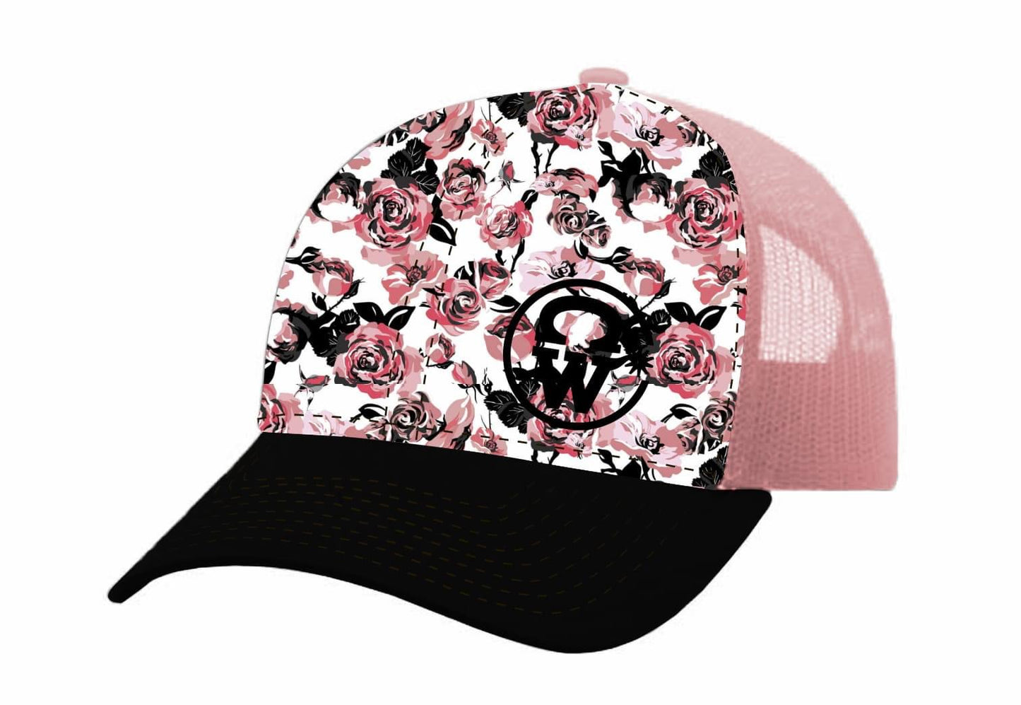 Crowellz | Casquette Ponytail | Roses Noir