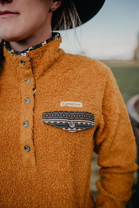 Cinch | Fleece Pullover | Gold Western
