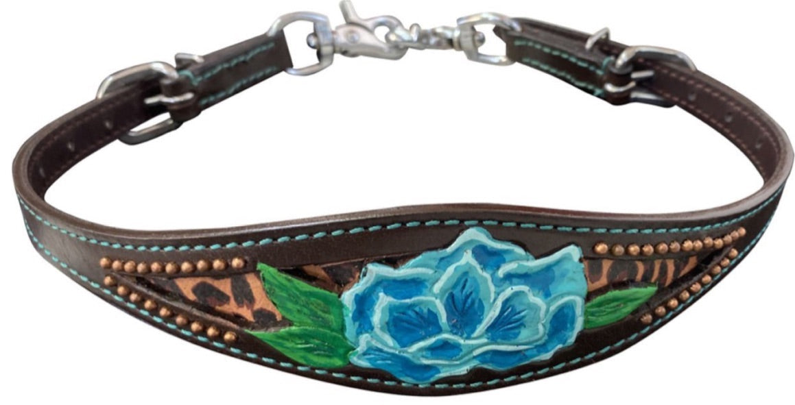 Releveur | Léopard et Fleur Turquoise