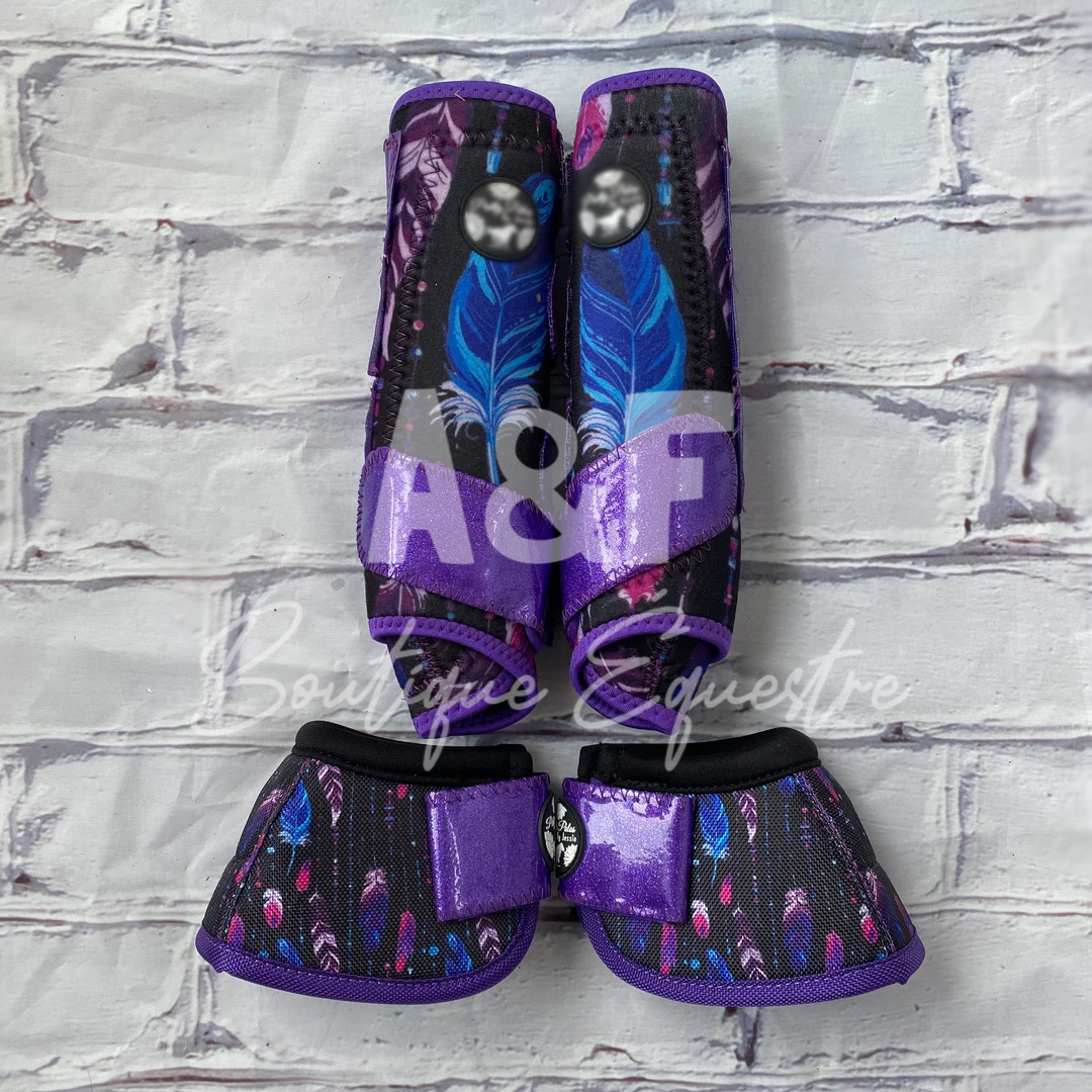 Boots and Bells | Black Aztec Feathers