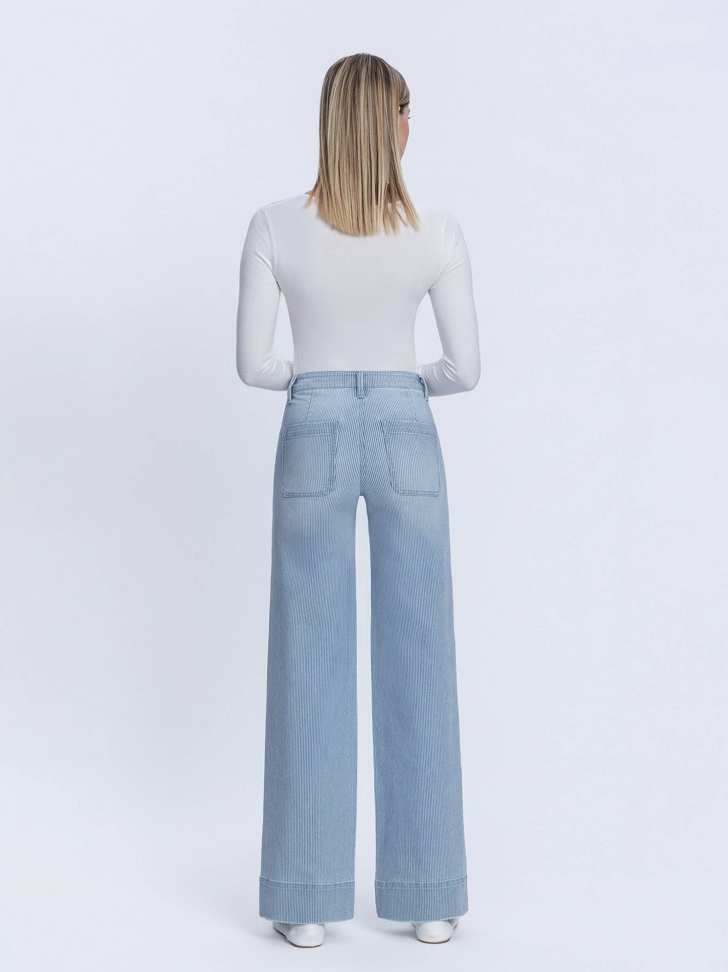 Vervet | High Patch Pocket Striped Wide Patch