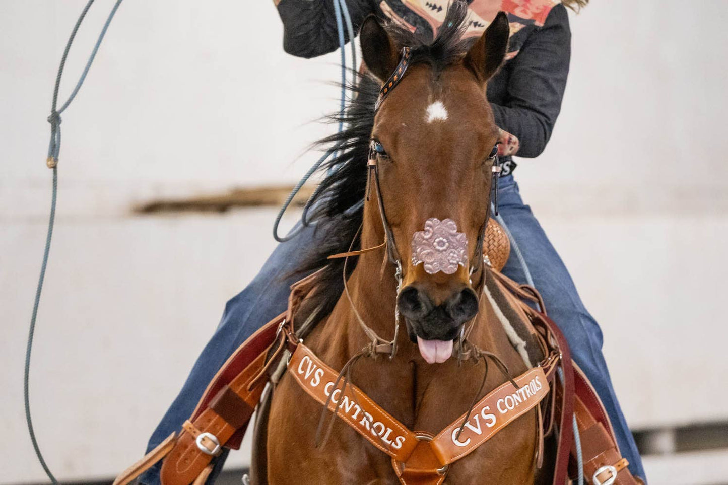 EquiBreathe™ Equine Nasal Patch - Tooled Leather