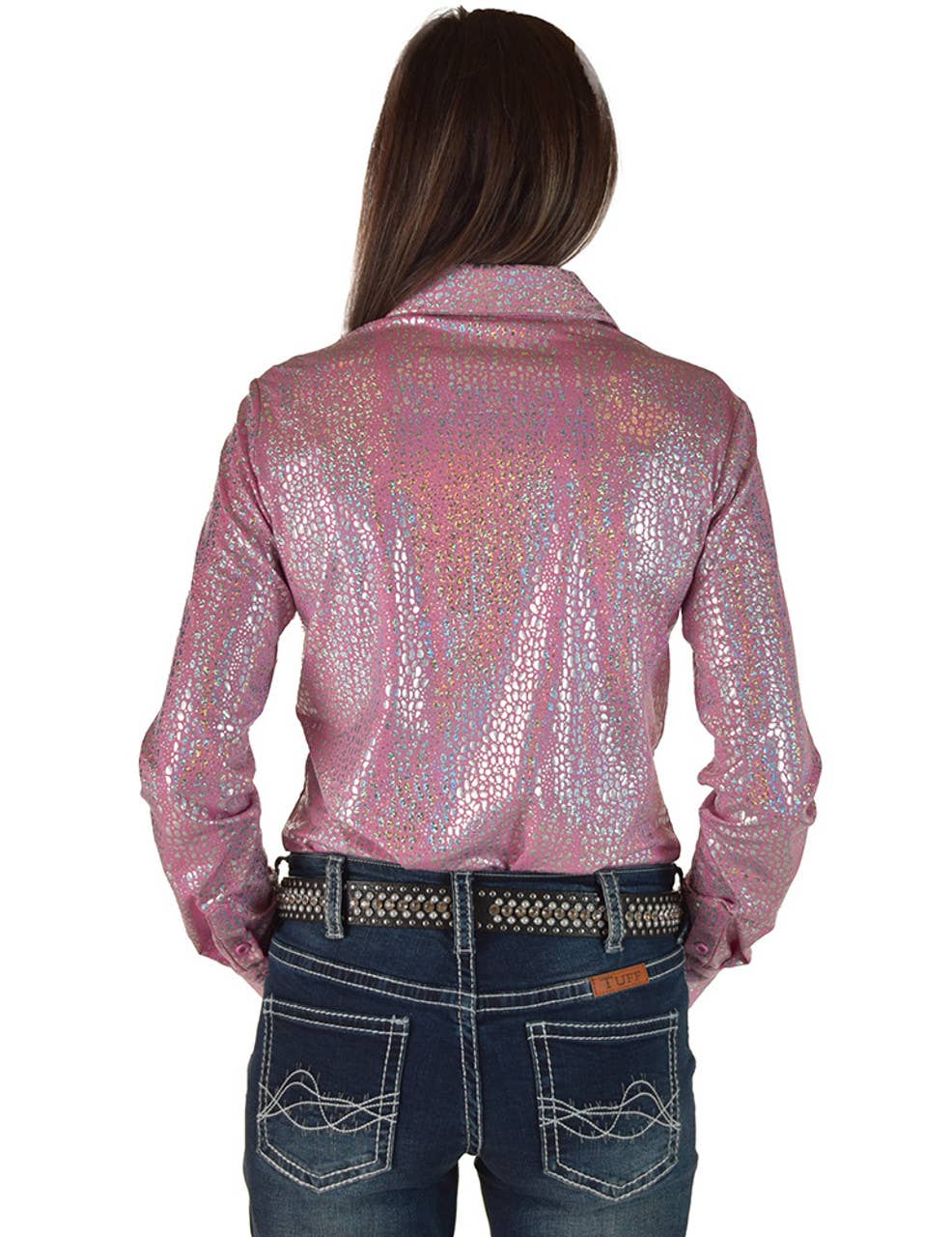 Cowgirl Tuff | Chemise Pullover | Iridescent Chrome Print Lightweight (S, M, XL)