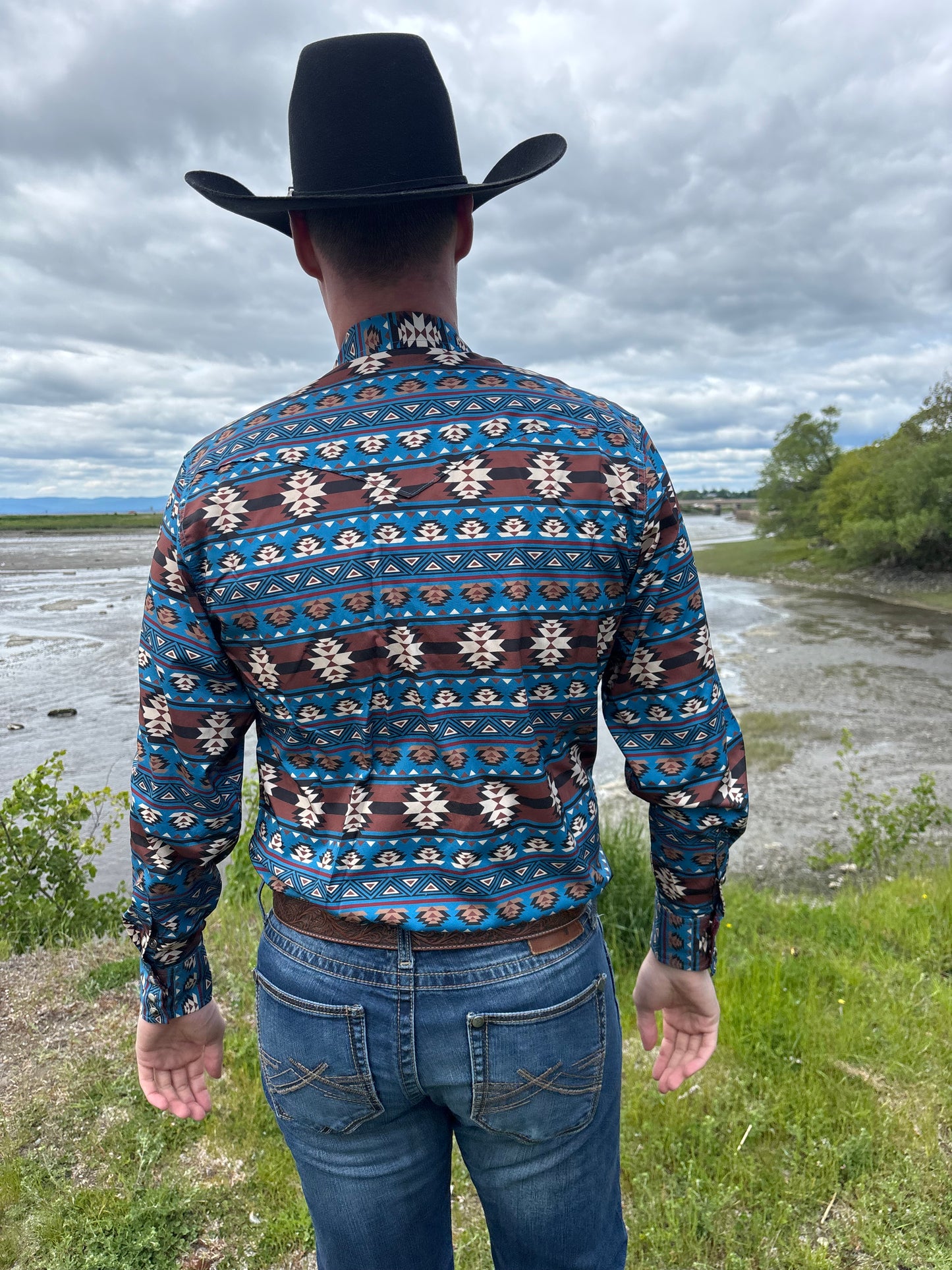 Rodeo Clothing | Chemise | Dark Aztec