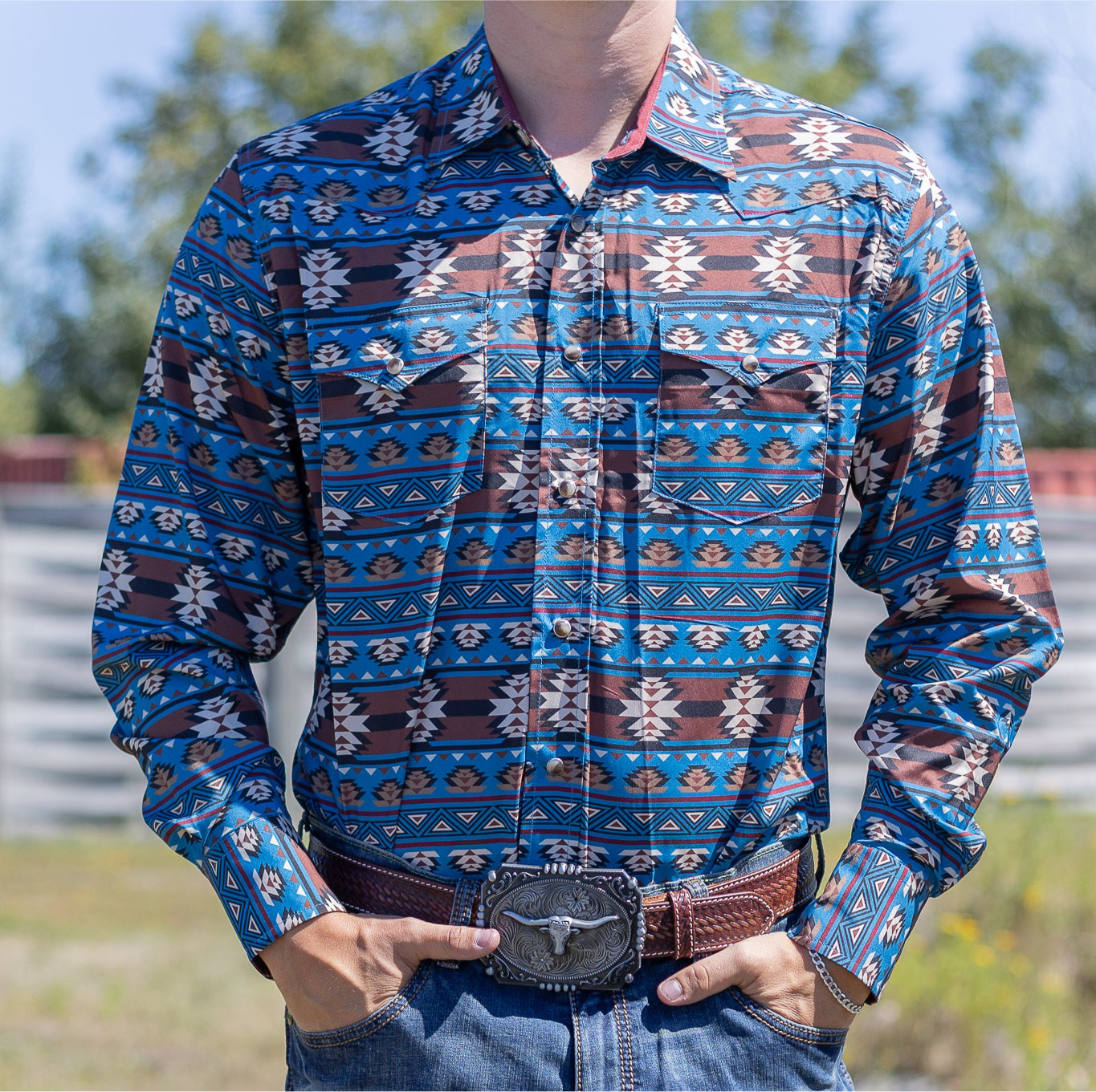Rodeo Clothing | Chemise | Dark Aztec