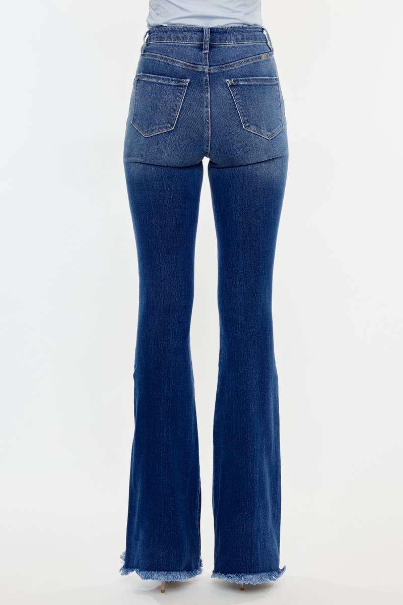 Kancan | Western Frayed Hem Flare