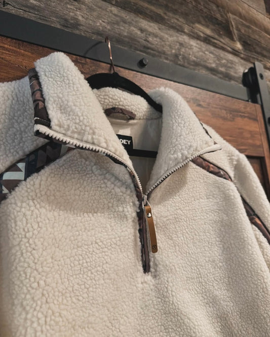 Hooey | Pull-Over Sherpa | Blanc & Aztec (XL & XXL)