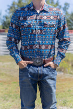 Load the image into the gallery, Rodeo Clothing | Chemise | Dark Aztec
