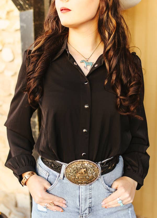 L&B | Chemise | Black Pearl Puff