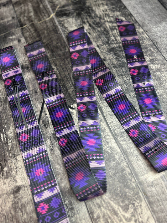 Ensemble de Sanglons & Contre-Sanglons | Purple Aztec