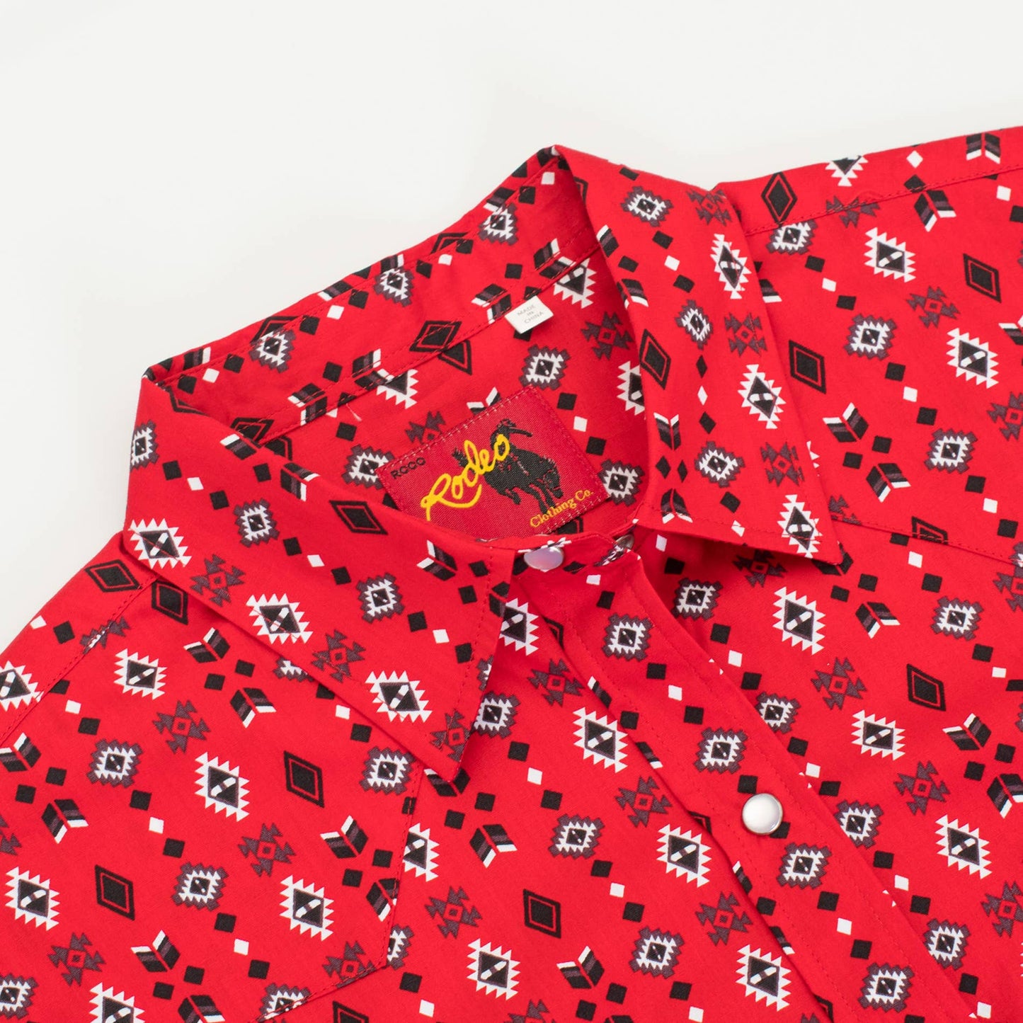 Rodeo Clothing | Chemise | Rouge Aztec (M, L, XL)