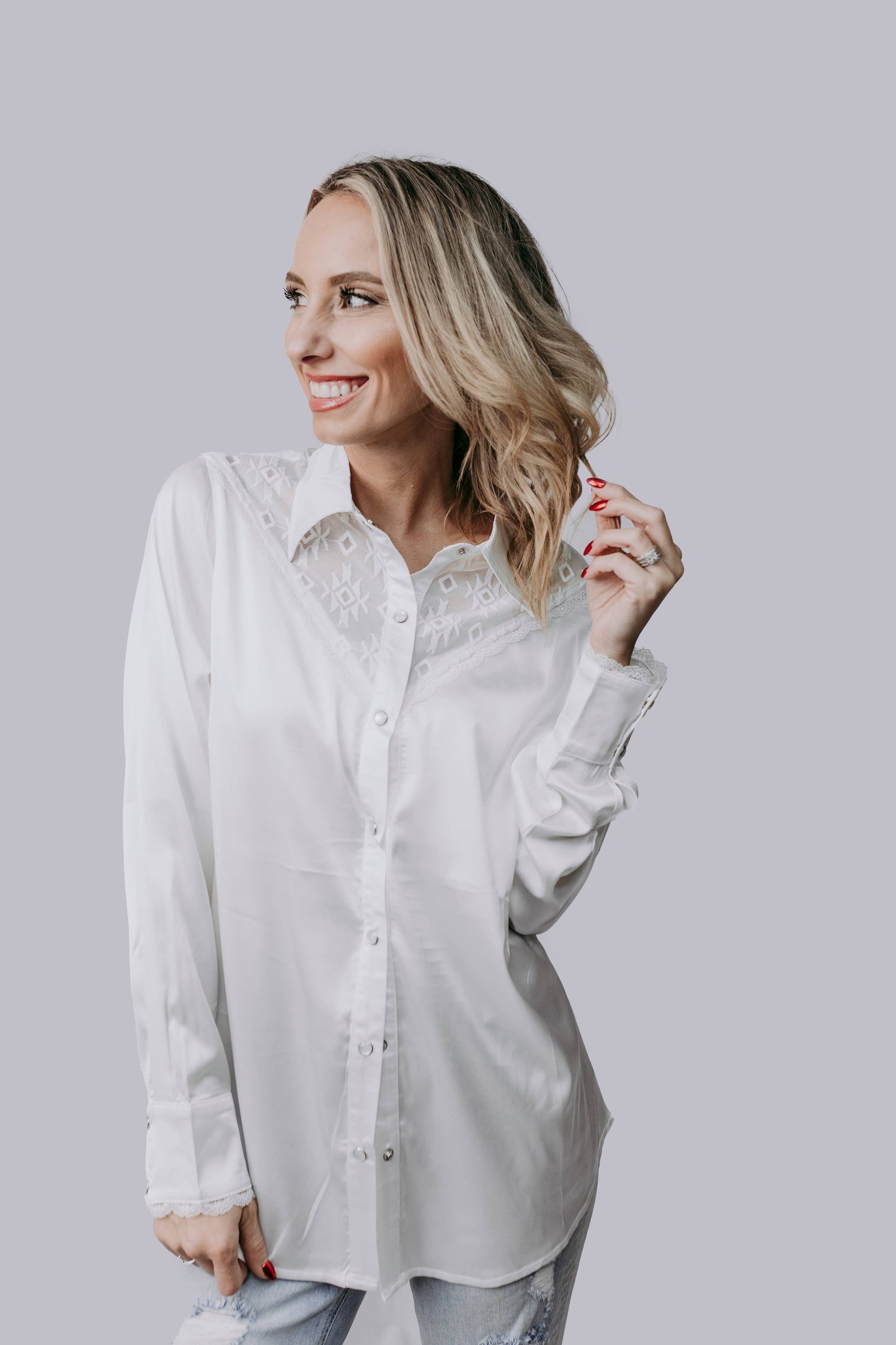 Merigold | Shirt | Aztec Lace